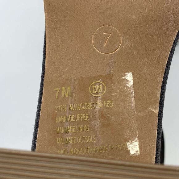 Maurices Tallia Metallic Pointed Toe Womens US 7 M Ankle Strap Heel Shoes 211762 - Picture 7 of 10